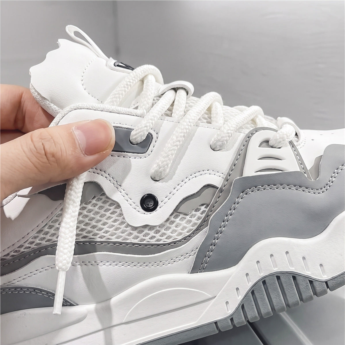Chunky Sneakers Heren | Dikke Zool | Veters | 3 Kleuren