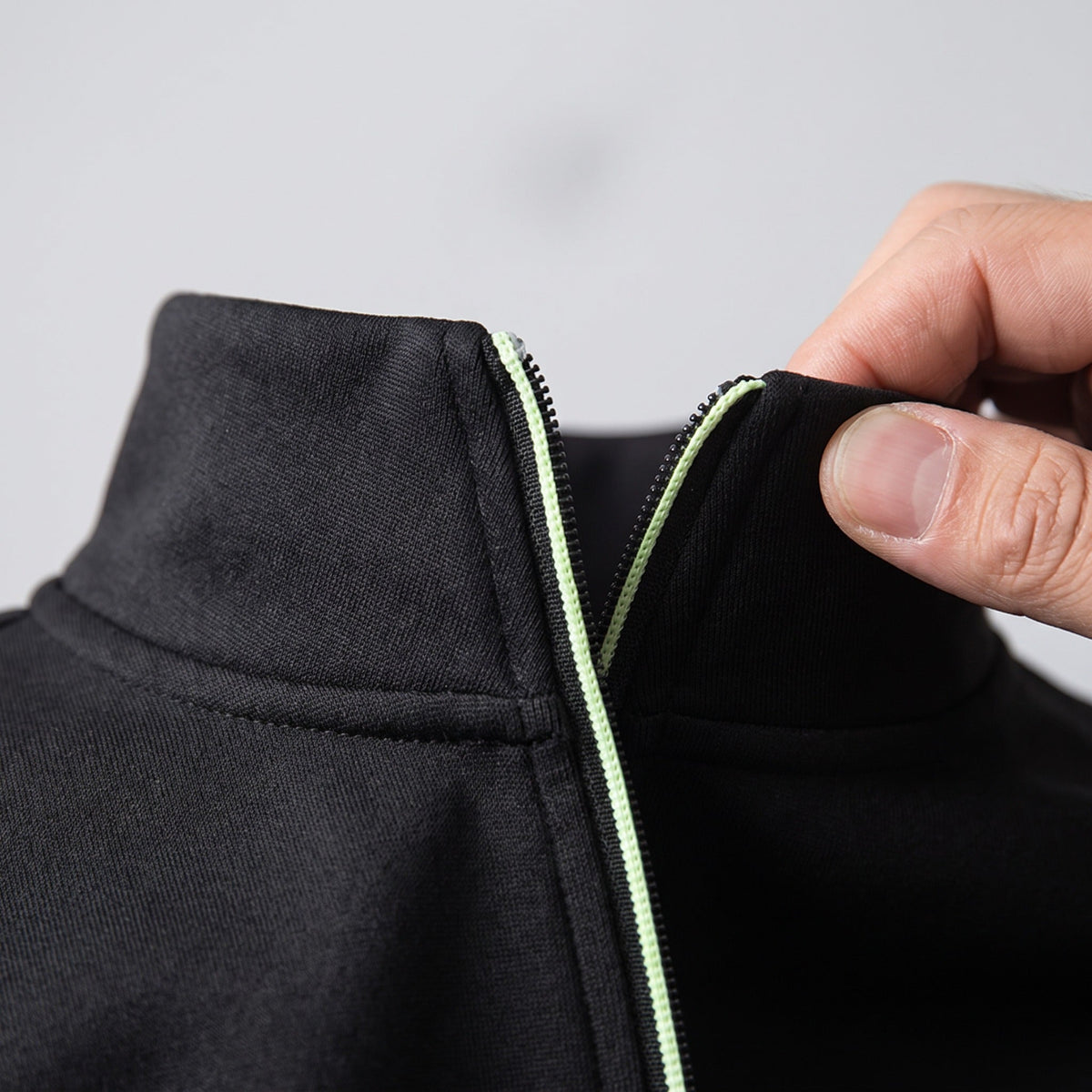 Sweatvest Heren met Opstaande Kraag | Contrastbies | Ritszakken | 4 Kleuren