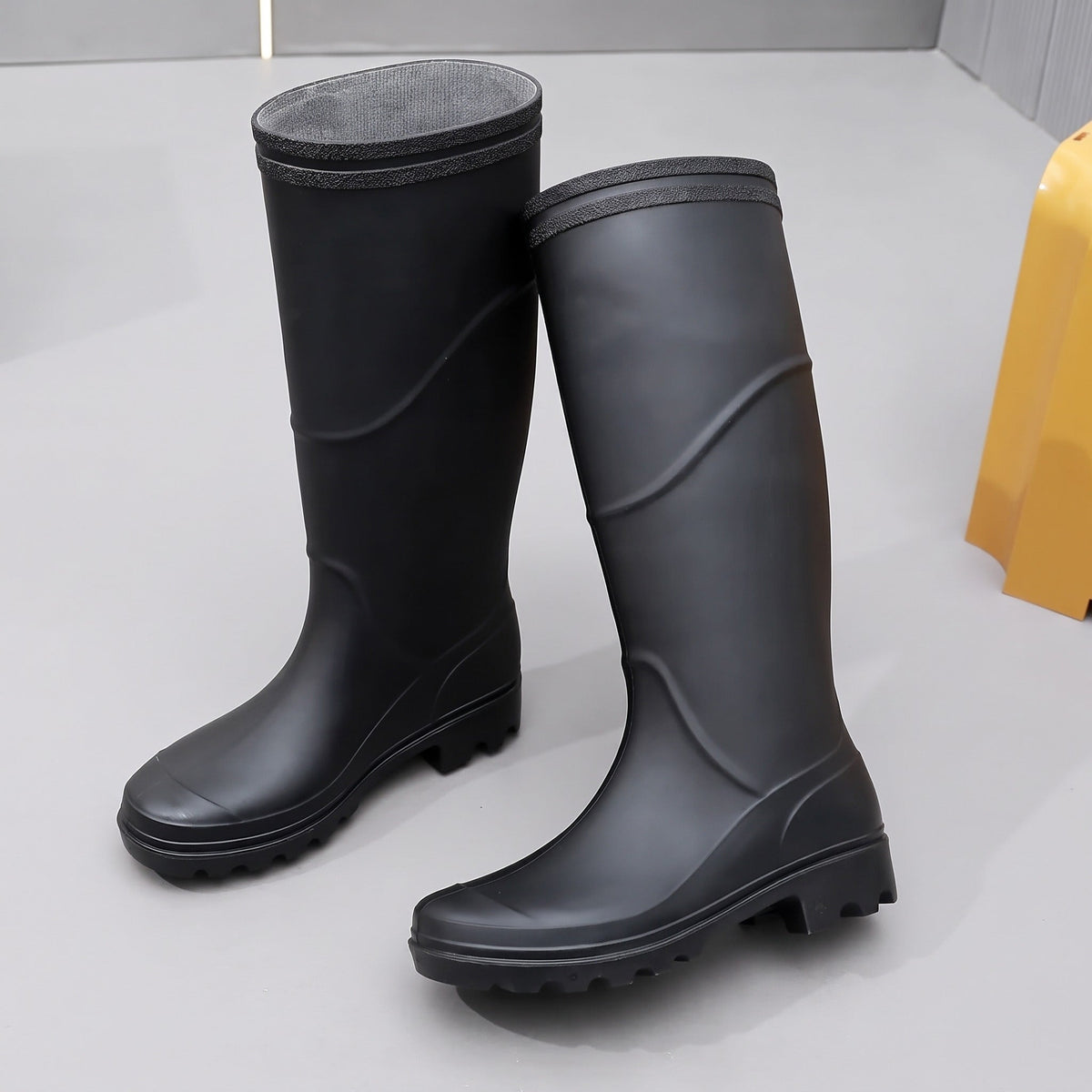 Rubberen Regenlaarzen Heren | Halfhoog of Hoog | Zwart