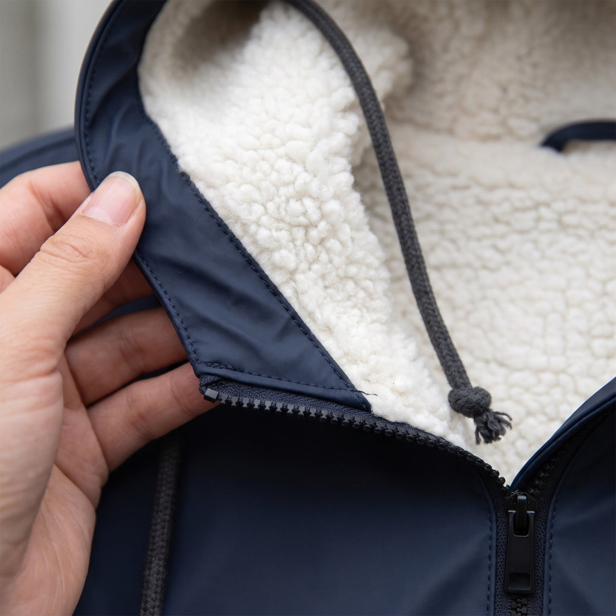Gevoerde Regenjas Dames met Capuchon | Fleecevoering | Waterafstotend | 8 Kleuren