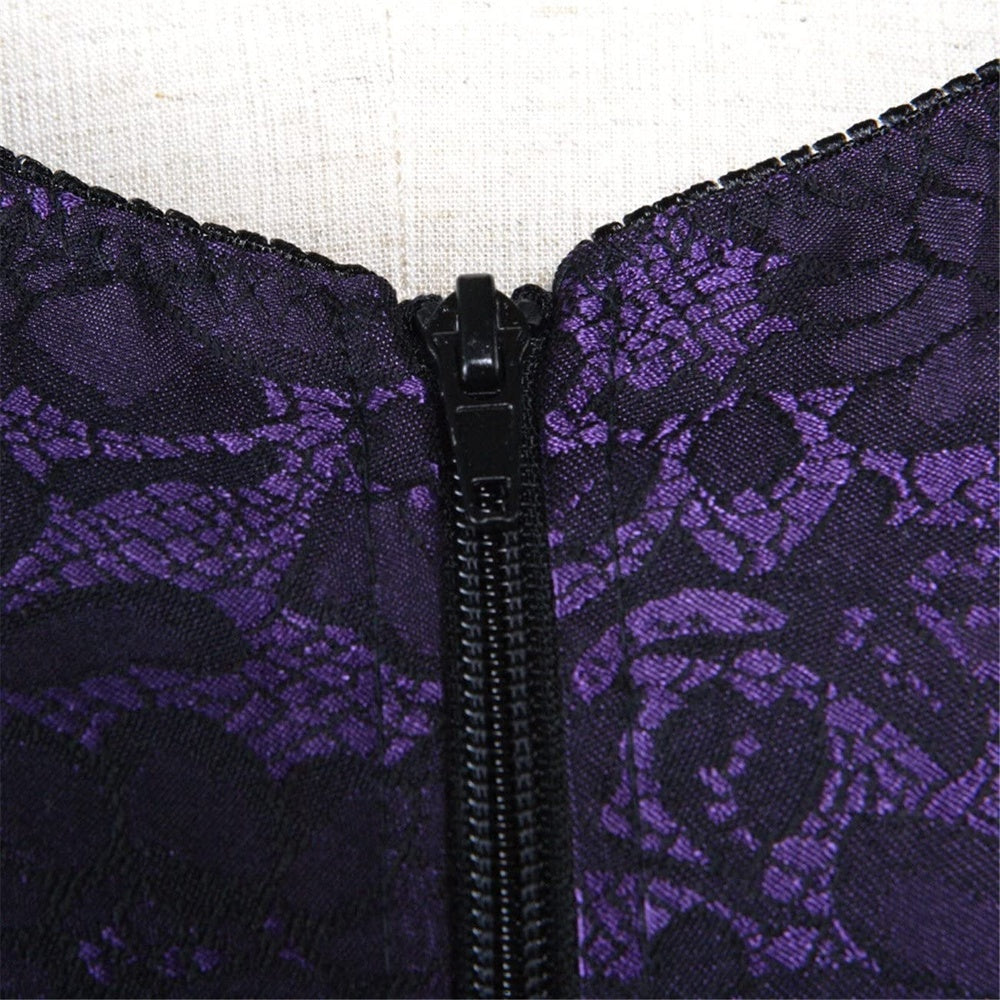 Close-up van de rits en het jacquard