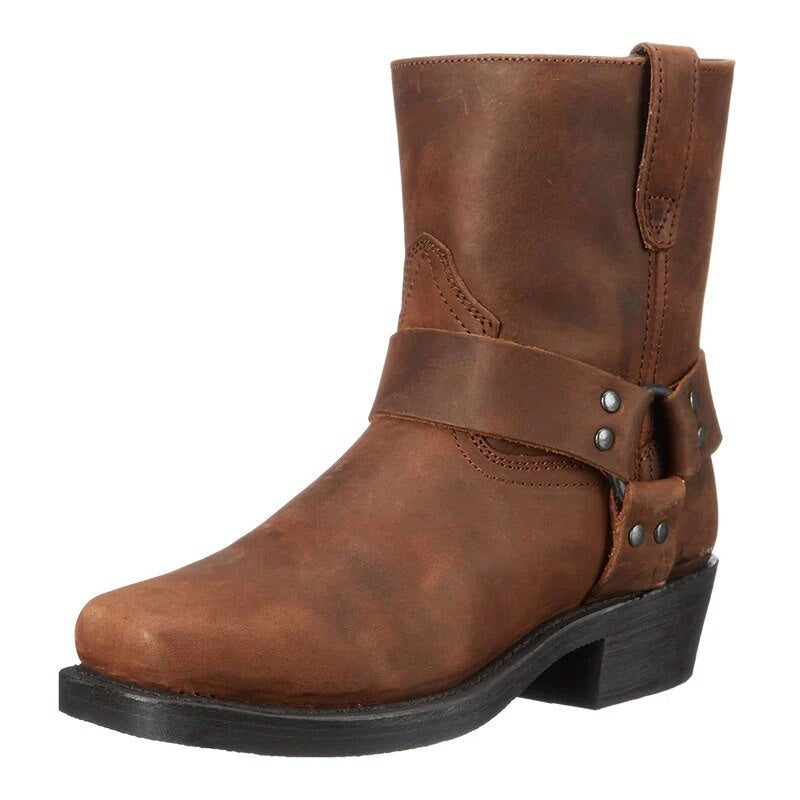 Cowboylaarzen Heren met Binnenrits | Harnas | Halfhoog | 2 Kleuren