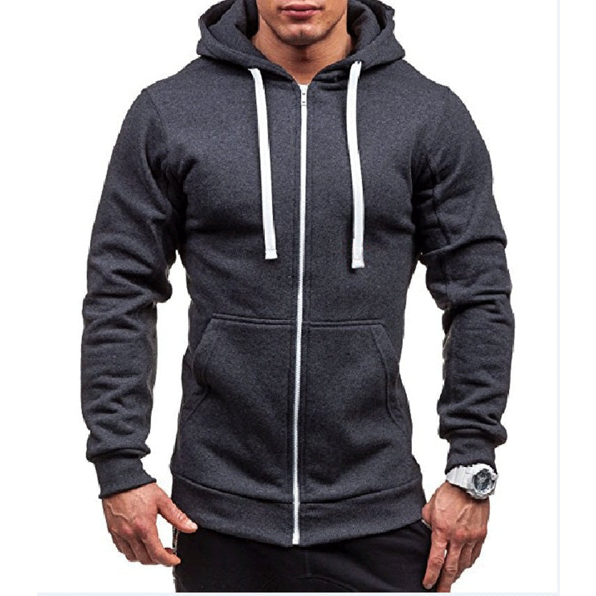 Fleece Vest met Capuchon Heren | Trekkoord | 4 Kleuren