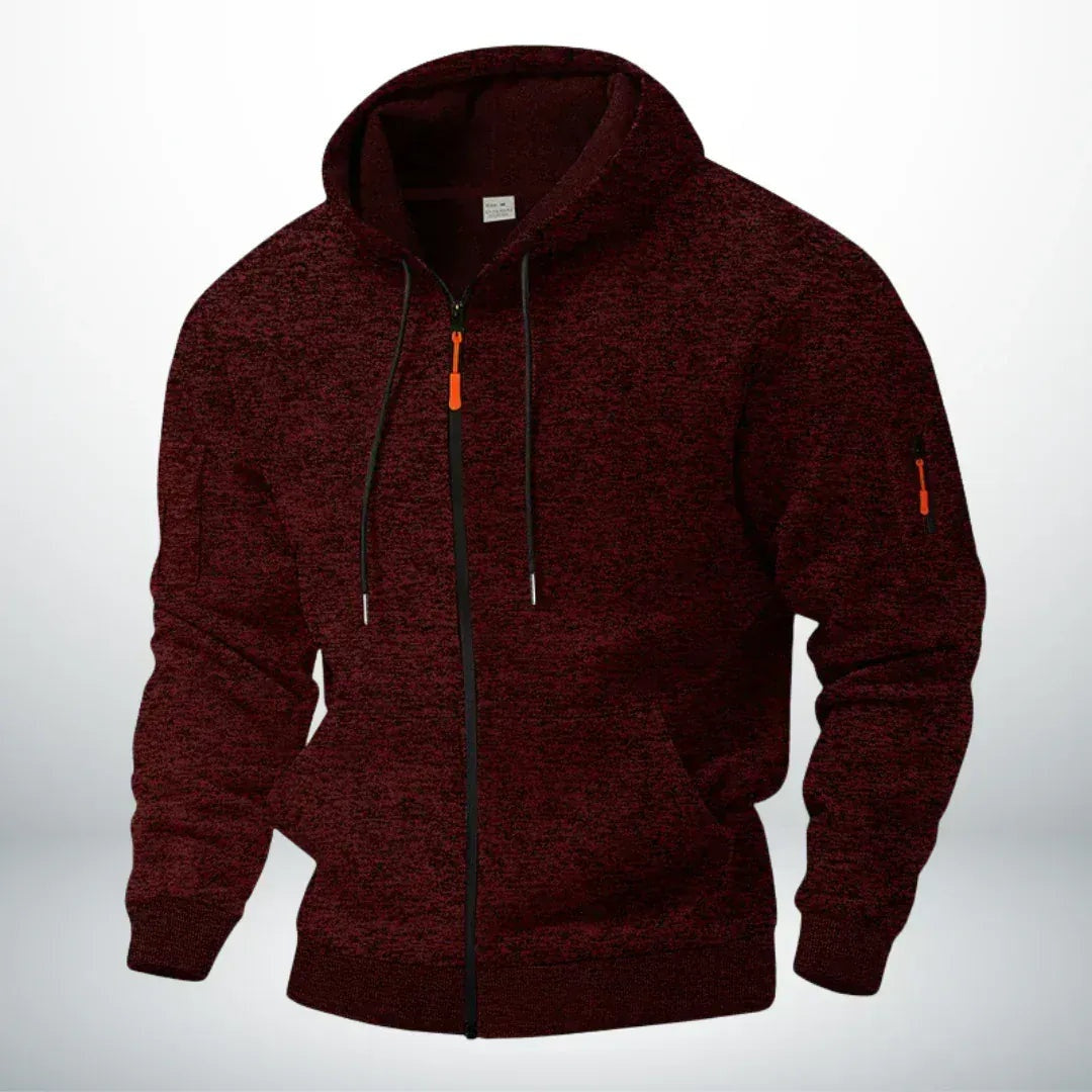 Hoodie Vest Heren van Gemêleerd Breisel | Mouwzak | 5 Kleuren
