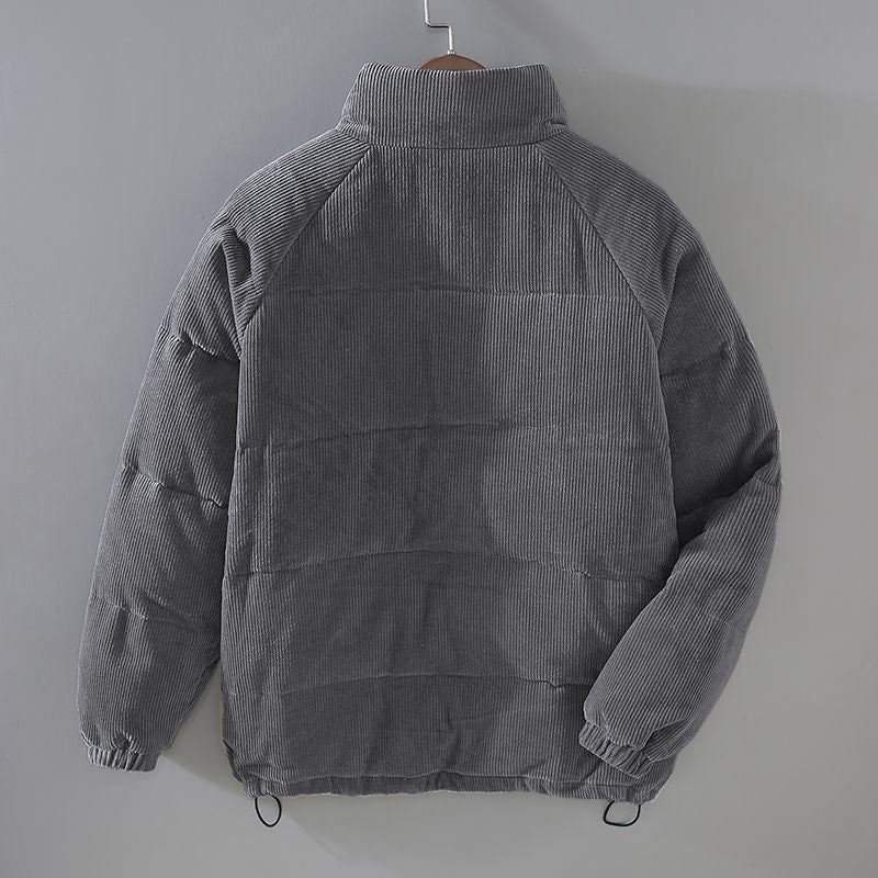 Corduroy Pufferjas Heren | Opstaande Kraag | Gewatteerd | 3 Kleuren