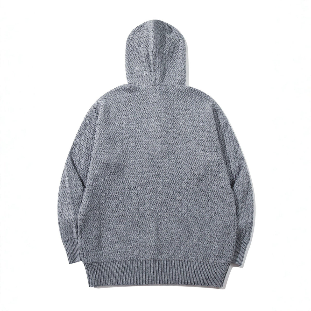 Gebreide Hoodie Heren met Knoopsluiting | Structuurbreisel | 3 Kleuren