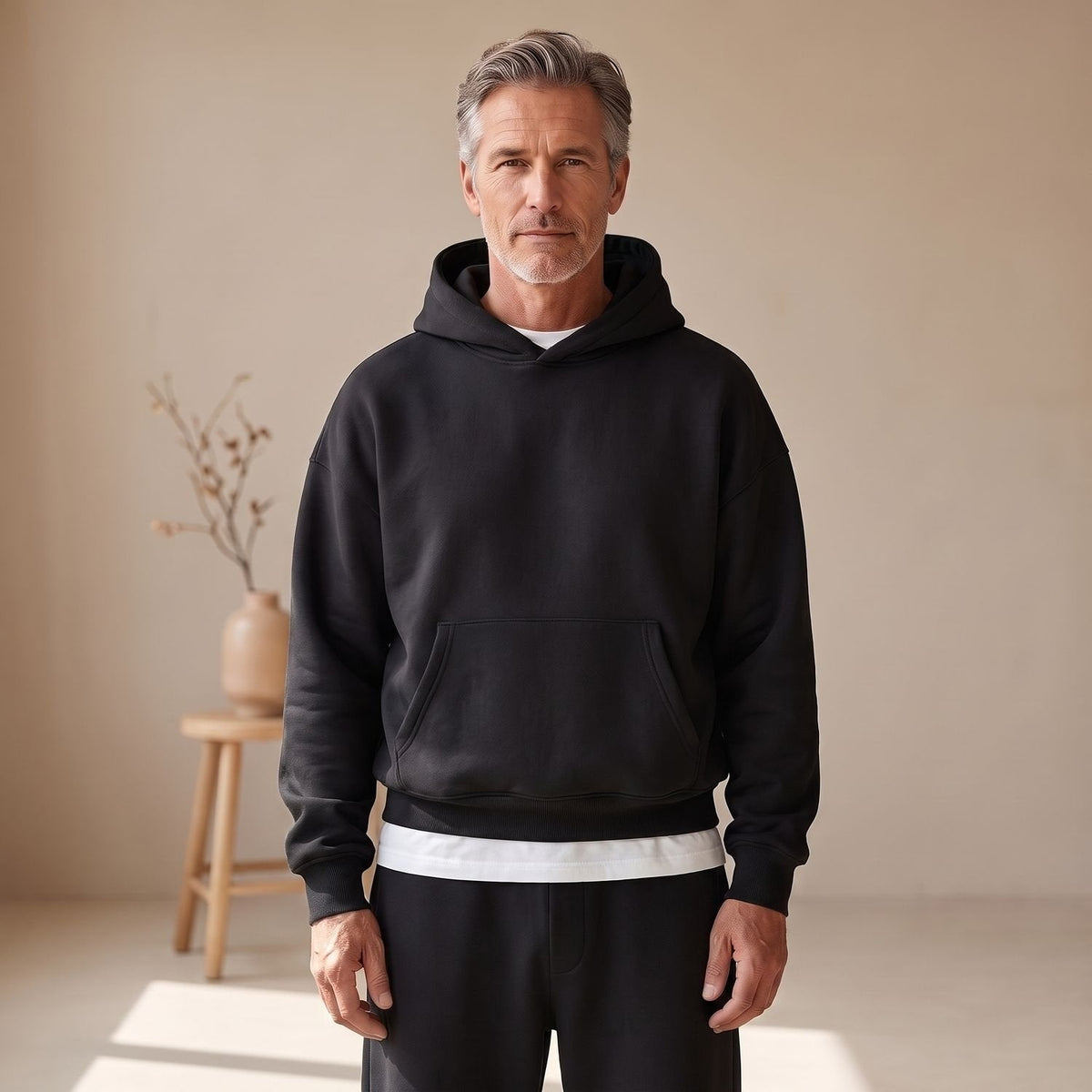 Joggingpak Heren met Buidelzak | Hoodie | Rechte Joggingbroek