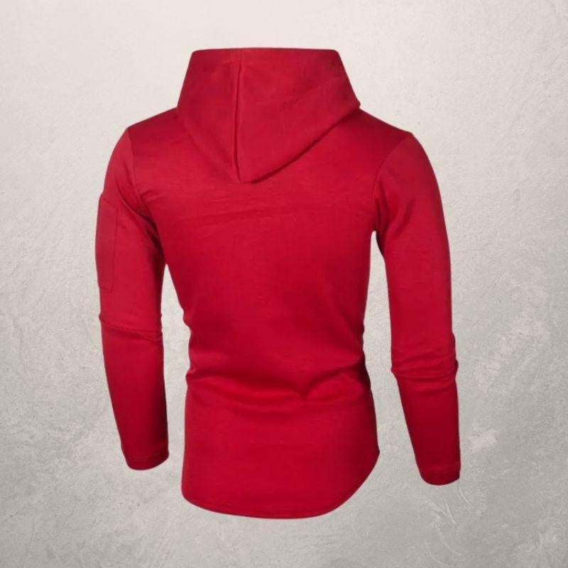 Slanke Hoodie Heren met Mouwzak | Ronde Zoom | 5 Kleuren