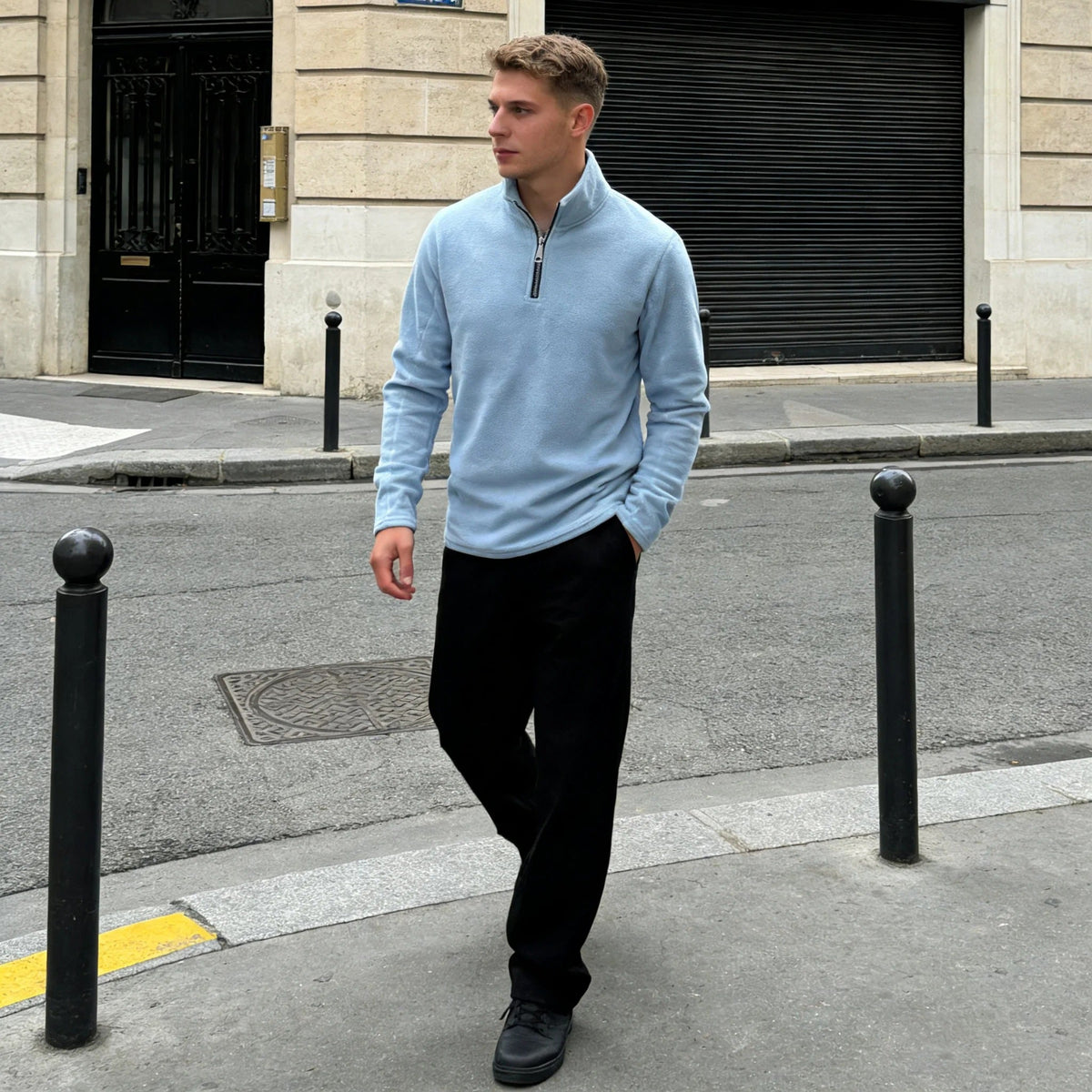 Fleece Pullover Heren | Halve Rits | Opstaande Kraag