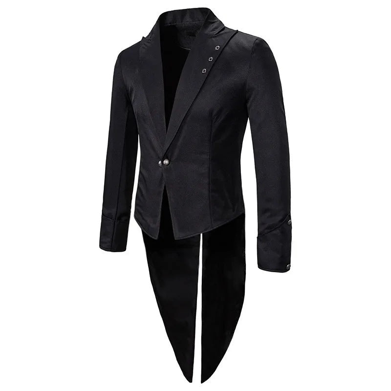 Vampier Slipjas Heren | Gothic Jas | Zwaluwstaart | 3 Kleuren
