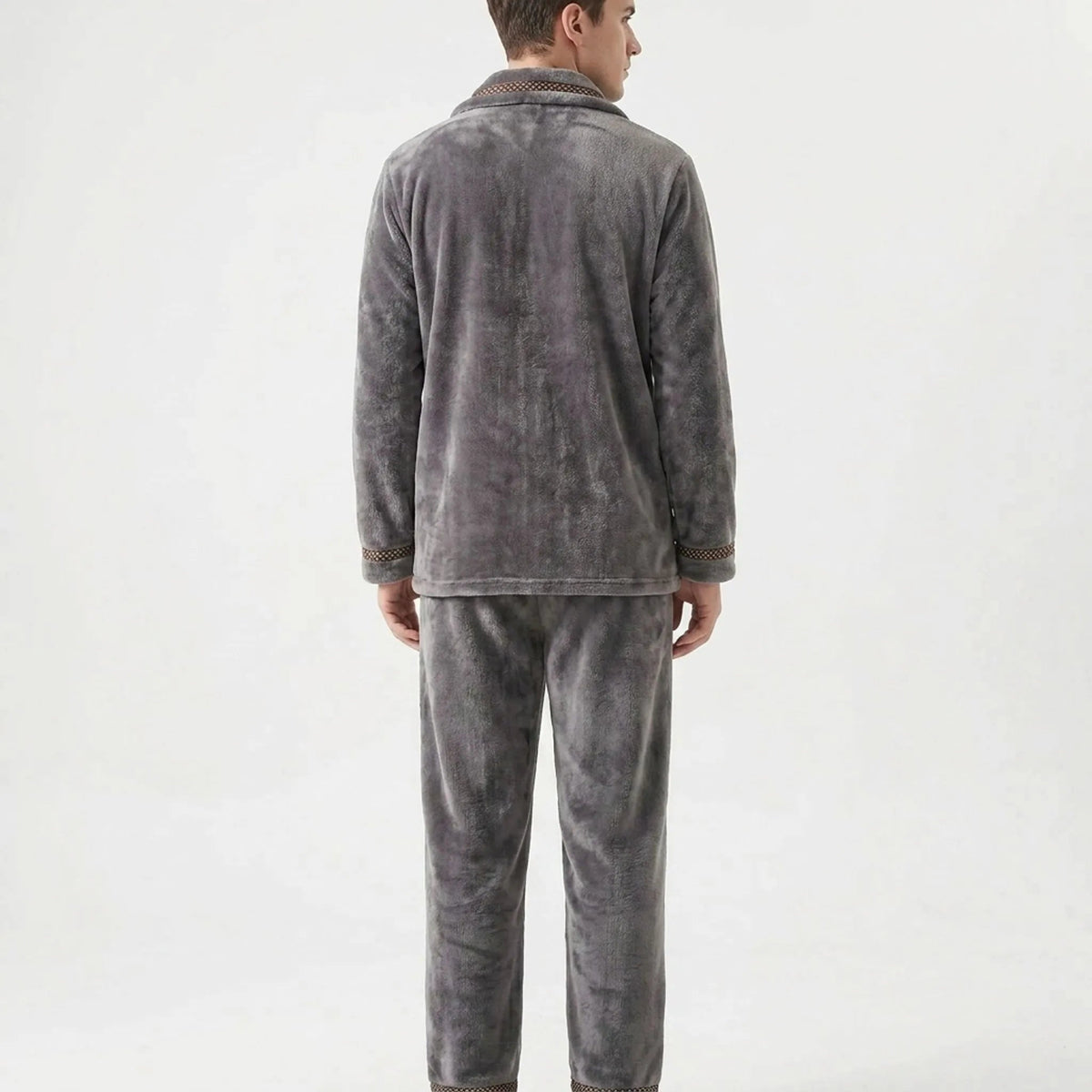 Fleece Pyjama Heren met Kraag | Knoopsluiting | 7 Varianten