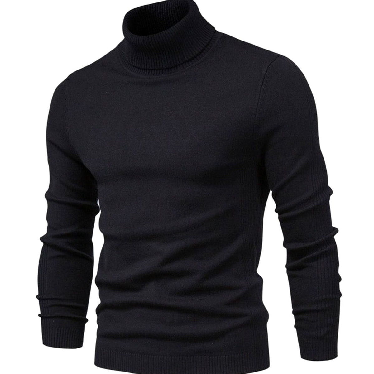 Slim Fit Coltrui Heren | Fijngebreid | Geribde Col