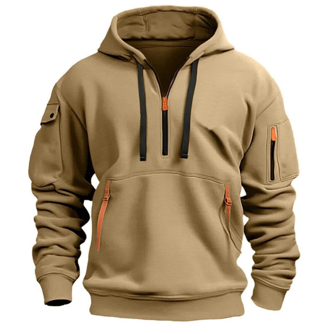 Hoodie Heren met Halve Rits | Ritszakken | Mouwzak | 8 Kleuren