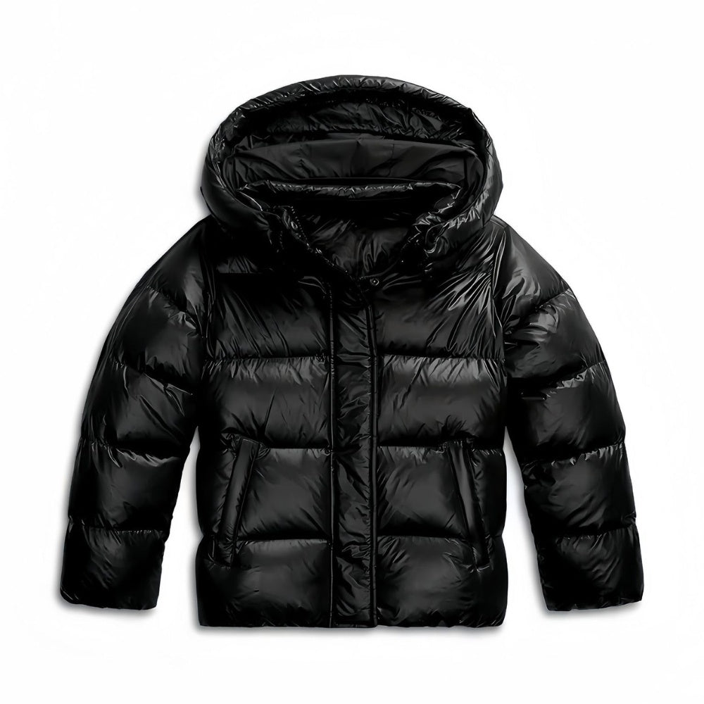 Gewatteerde Winterjas Dames met Capuchon | Glanzend | 2 Kleuren