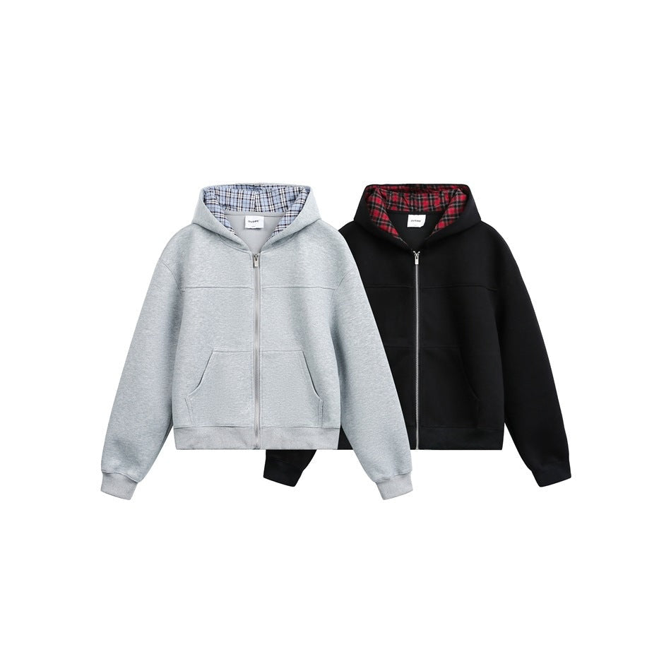 Kort Vest met Capuchon Heren | Geruite Voering | 2 Kleuren