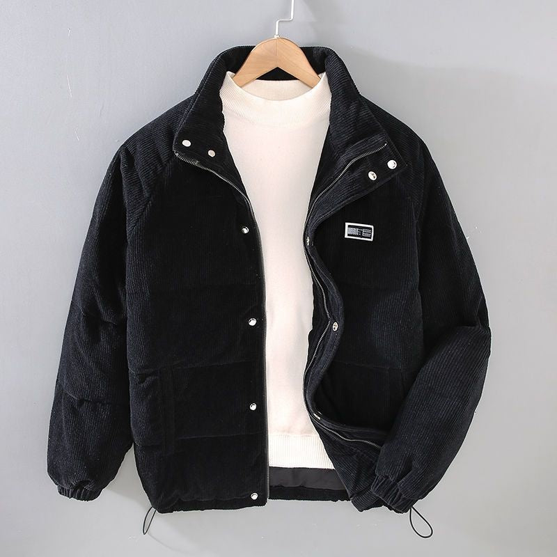 Corduroy Pufferjas Heren | Opstaande Kraag | Gewatteerd | 3 Kleuren