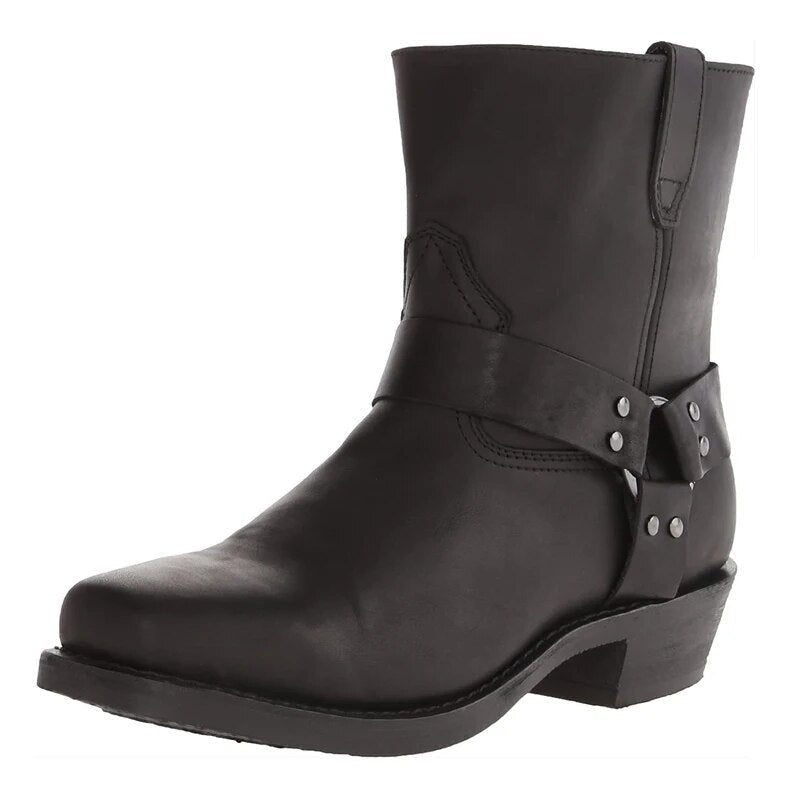Cowboylaarzen Heren met Binnenrits | Harnas | Halfhoog | 2 Kleuren