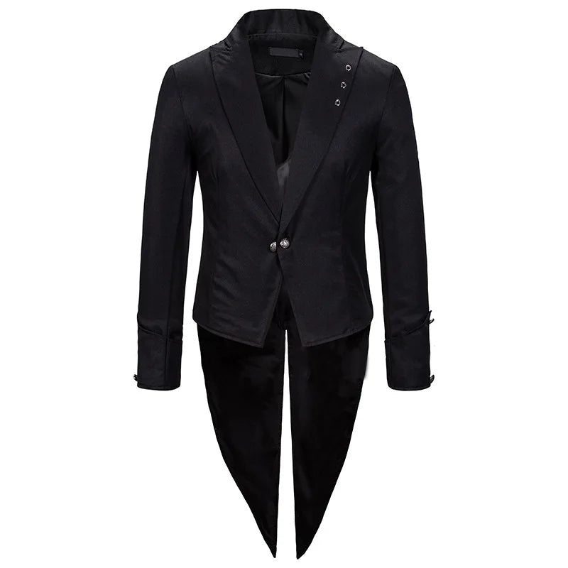 Vampier Slipjas Heren | Gothic Jas | Zwaluwstaart | 3 Kleuren