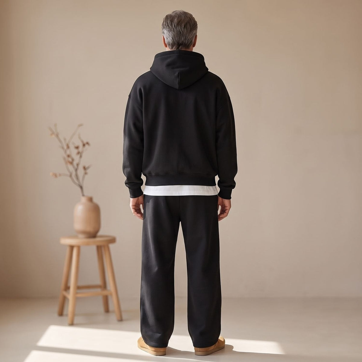 Joggingpak Heren met Buidelzak | Hoodie | Rechte Joggingbroek