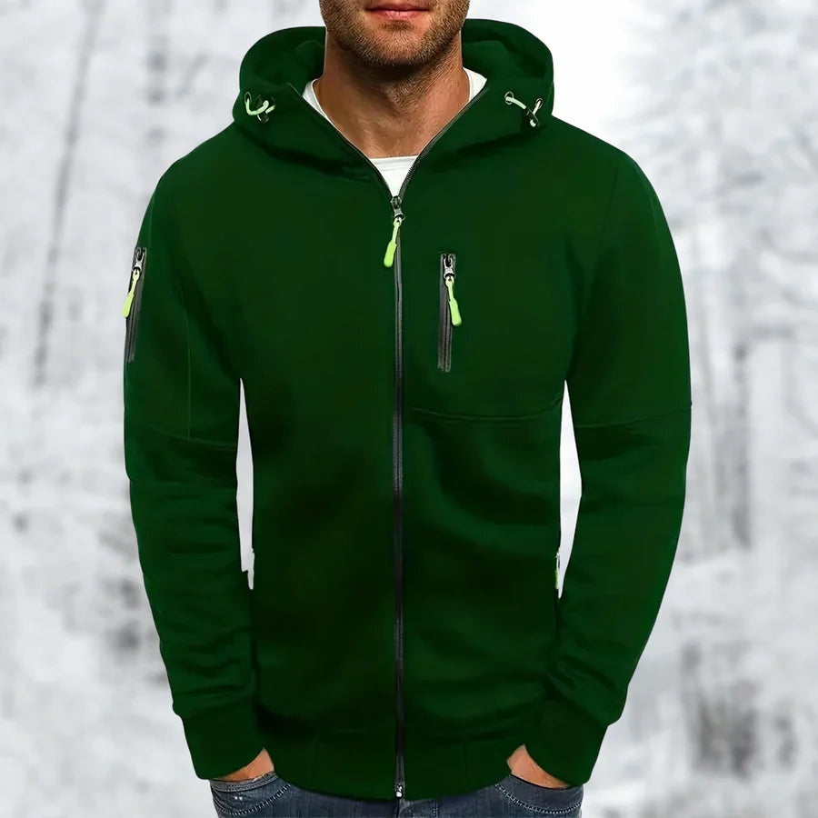 Vest met Capuchon Heren met Ritszakken | 9 Kleuren