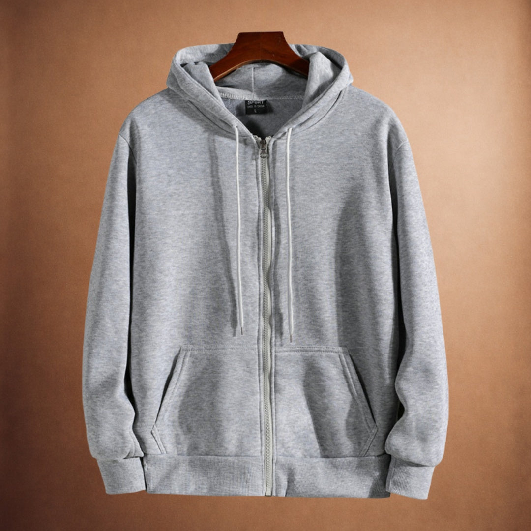 Hoodie met Doorlopende Rits Heren | Trekkoord | 7 Kleuren