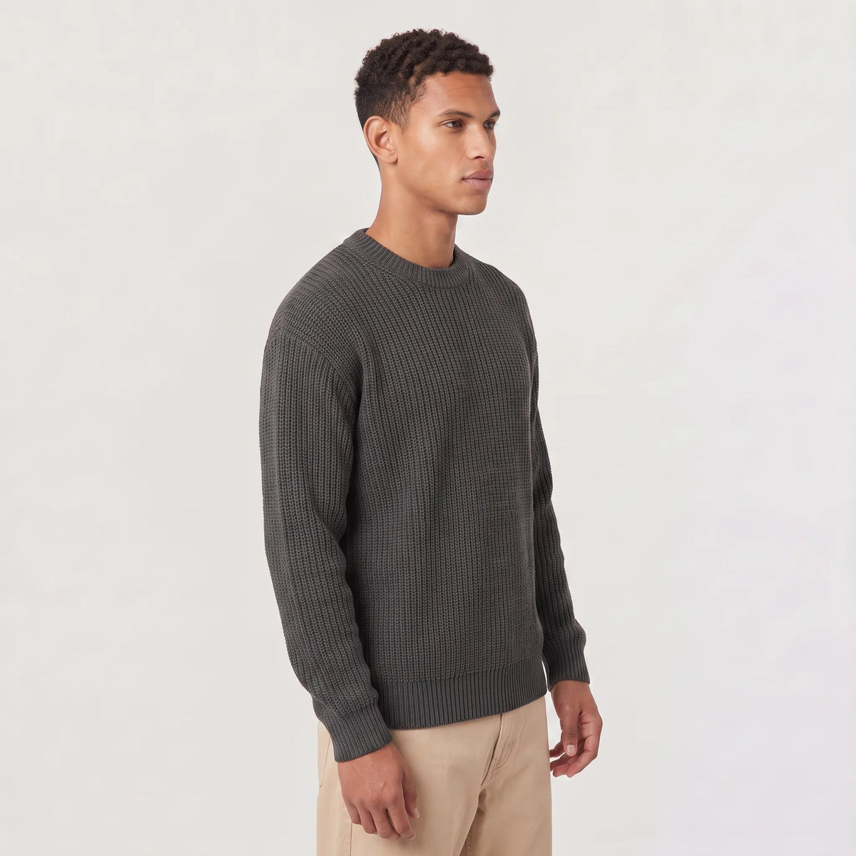 Ribgebreide Trui Heren | Ronde Hals | Regular Fit