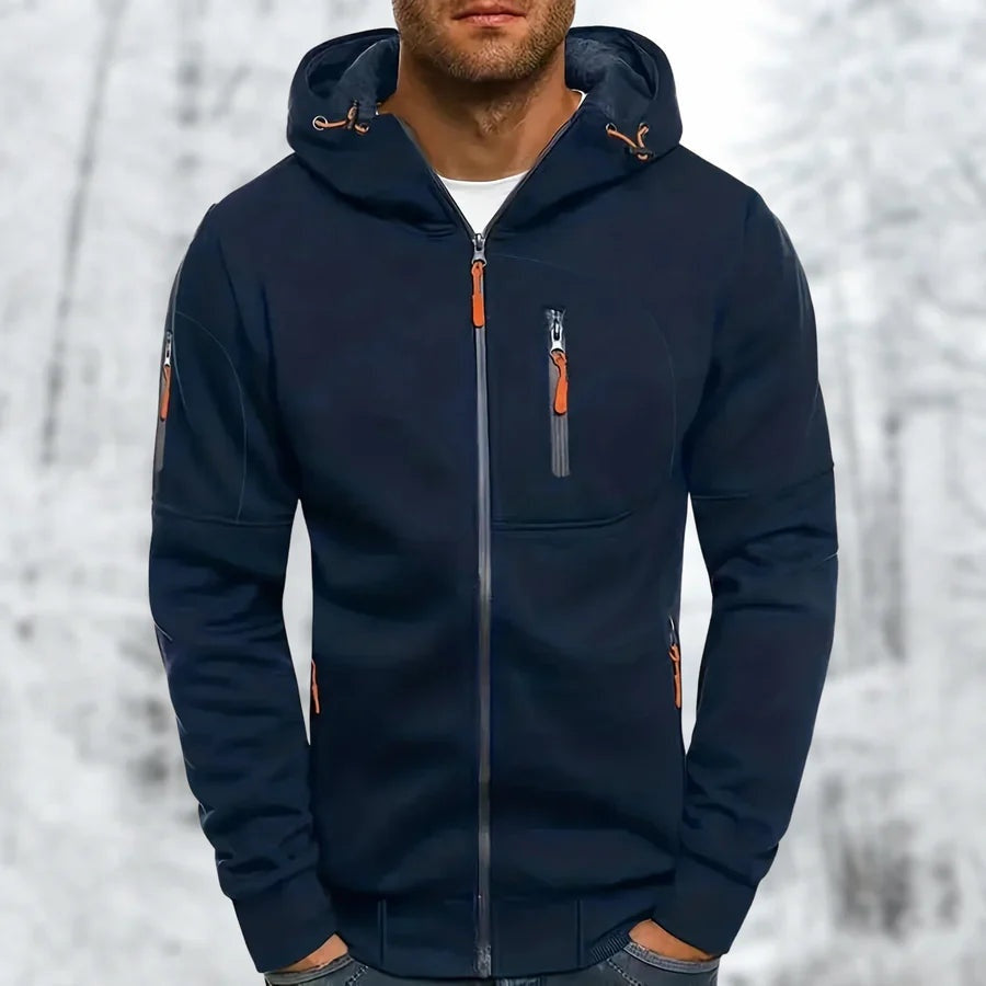 Vest met Capuchon Heren met Ritszakken | 9 Kleuren