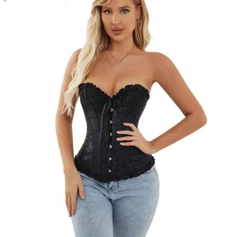 Korset Dames | Brokaatlook | Haken Sluiting | 7 Kleuren