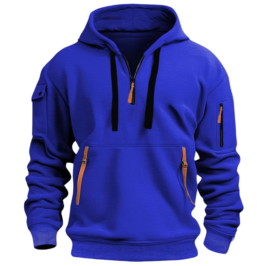 Hoodie Heren met Halve Rits | Ritszakken | Mouwzak | 8 Kleuren