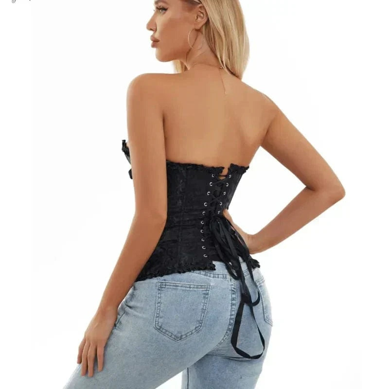 Korset Dames | Brokaatlook | Haken Sluiting | 7 Kleuren