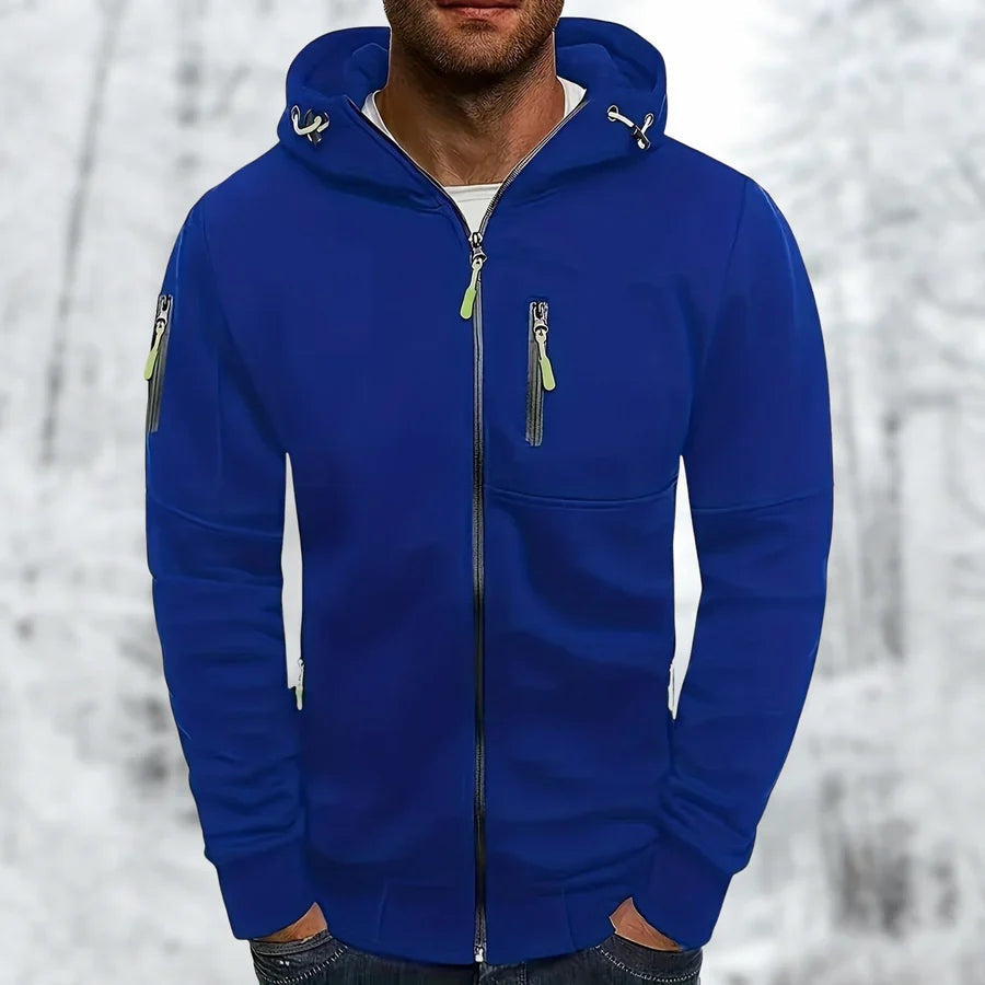 Vest met Capuchon Heren met Ritszakken | 9 Kleuren