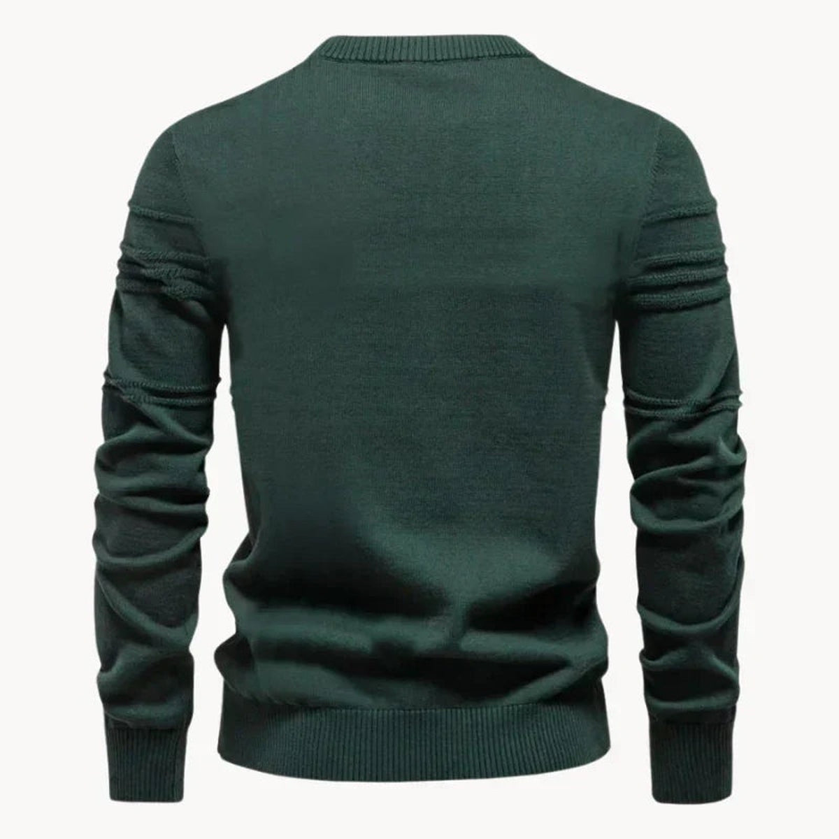 Trui met Ribstructuur Heren | Ronde Hals | Recht Model | Gebreid
