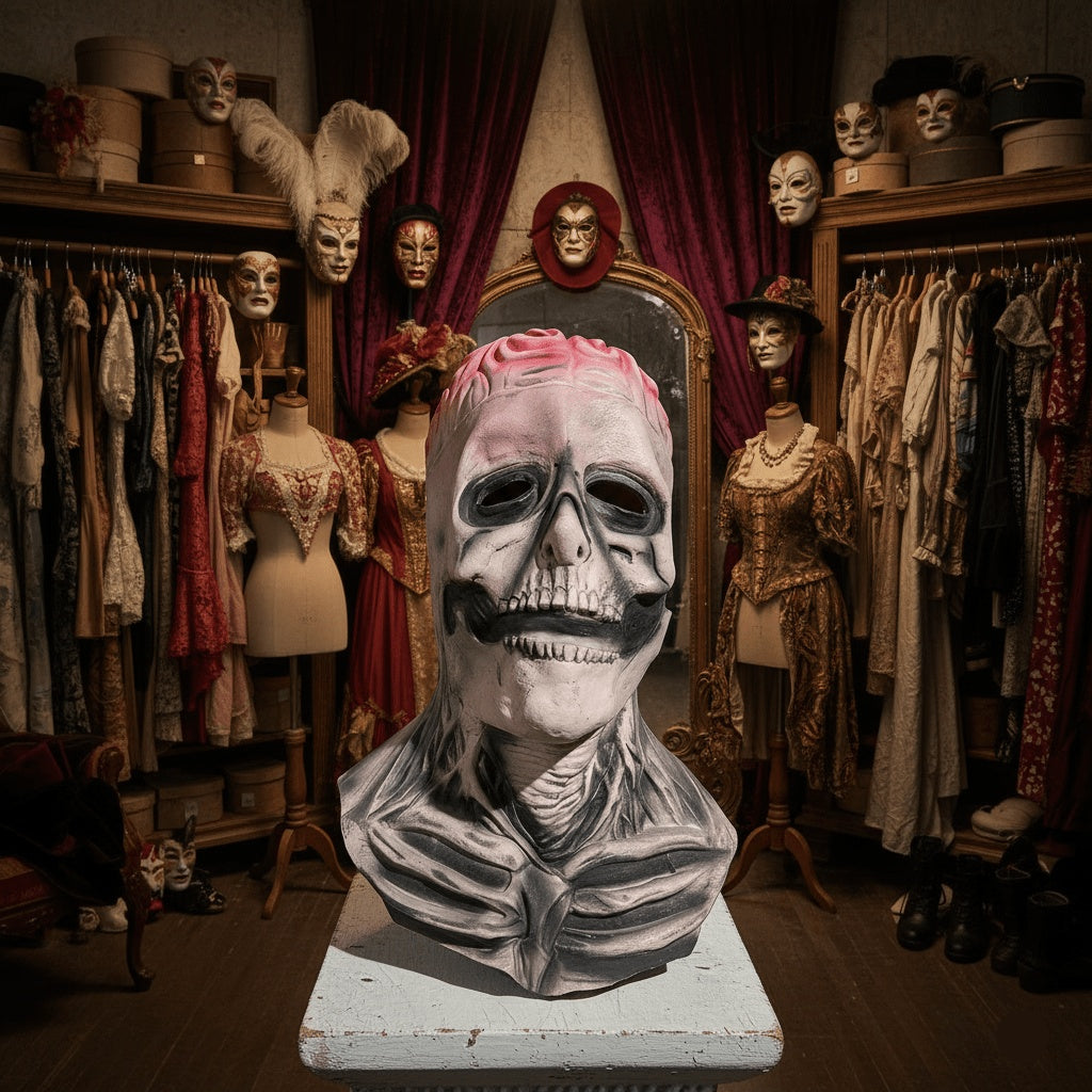 Latex Masker | Skelet | Volledig Hoofd | Met of Zonder Hoed