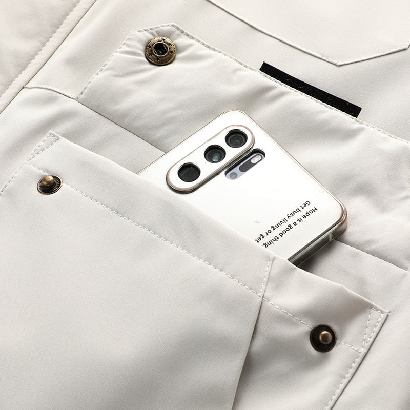 Outdoorjas Heren met Capuchon | Geruite Voering | Waterafstotend | 4 Kleuren