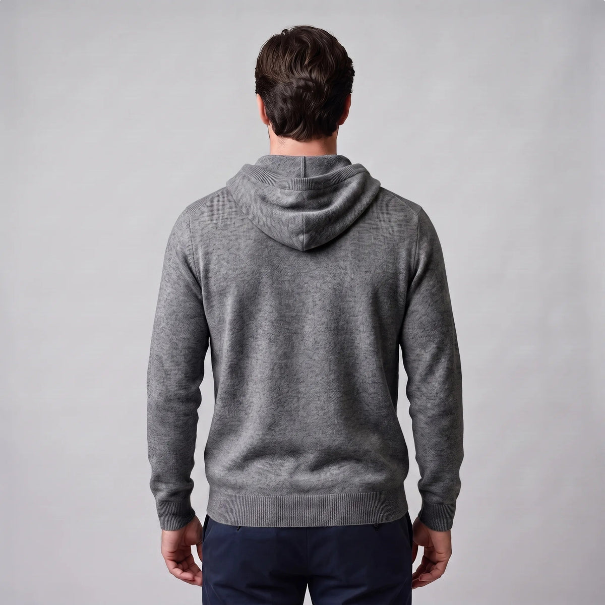 Gebreide Hoodie Heren | Fijngebreid | Trekkoord | Regular Fit