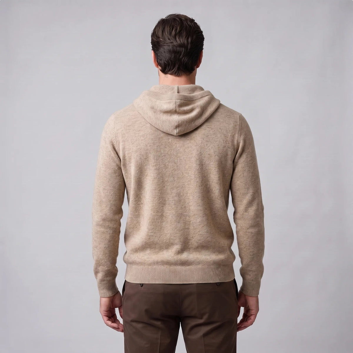 Gebreide Hoodie Heren | Fijngebreid | Trekkoord | Regular Fit