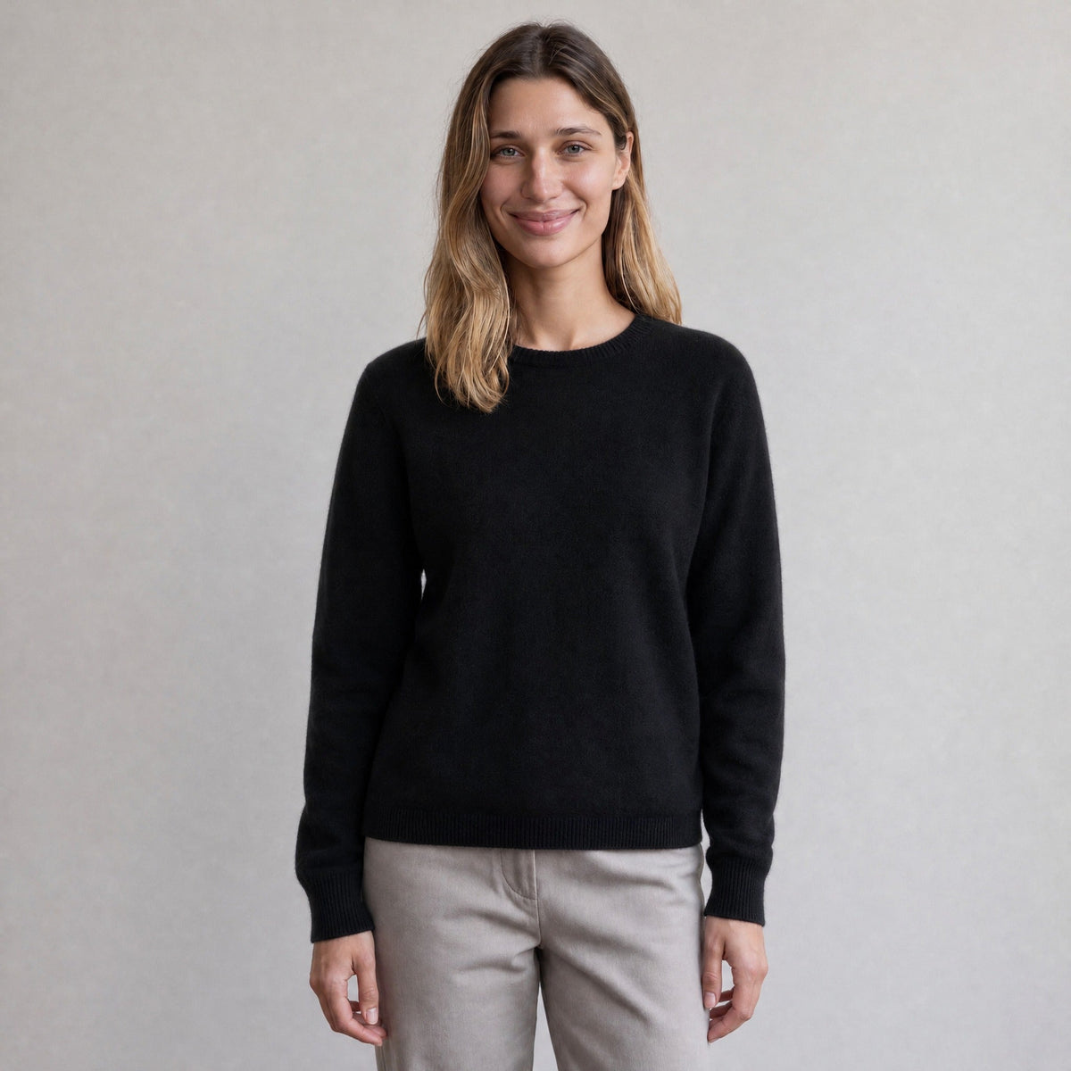 Fijngebreide Trui Dames met Ronde Hals | 11 Kleuren