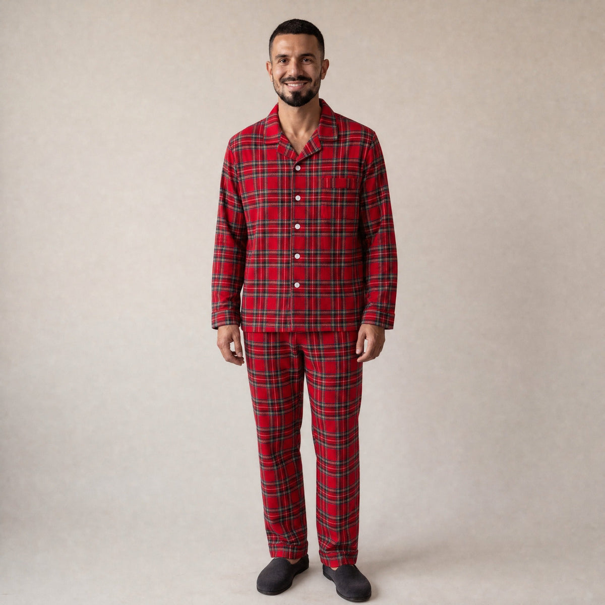 Flanellen Pyjama Heren | Ruit | 3 Kleuren