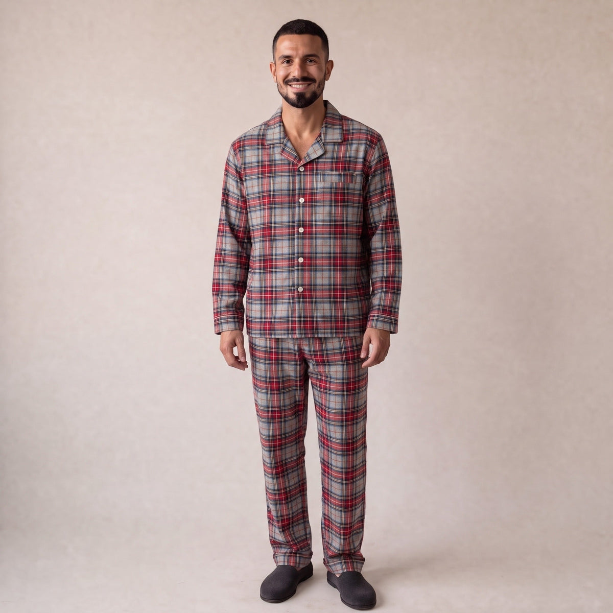 Flanellen Pyjama Heren | Ruit | 3 Kleuren