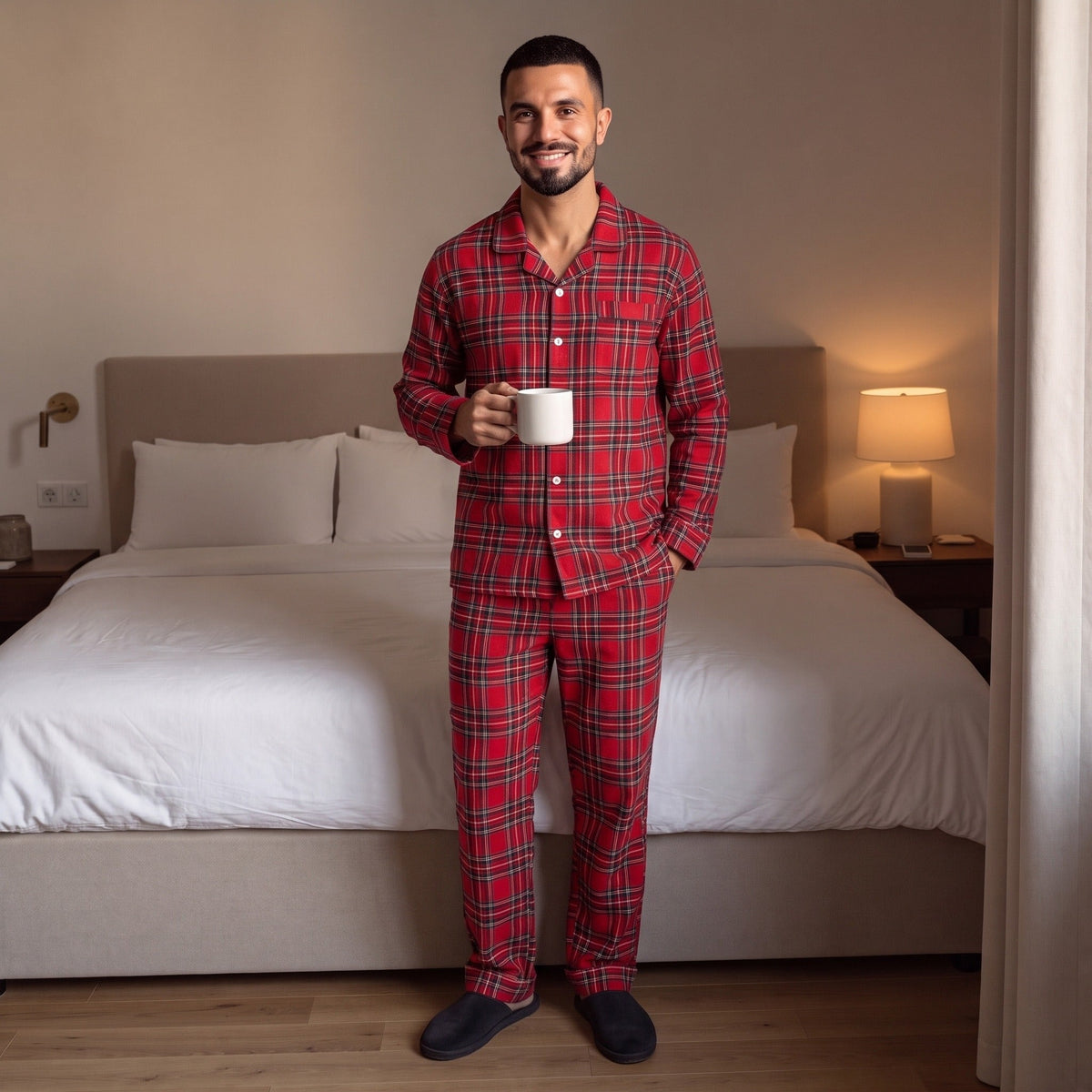 Flanellen Pyjama Heren | Ruit | 3 Kleuren