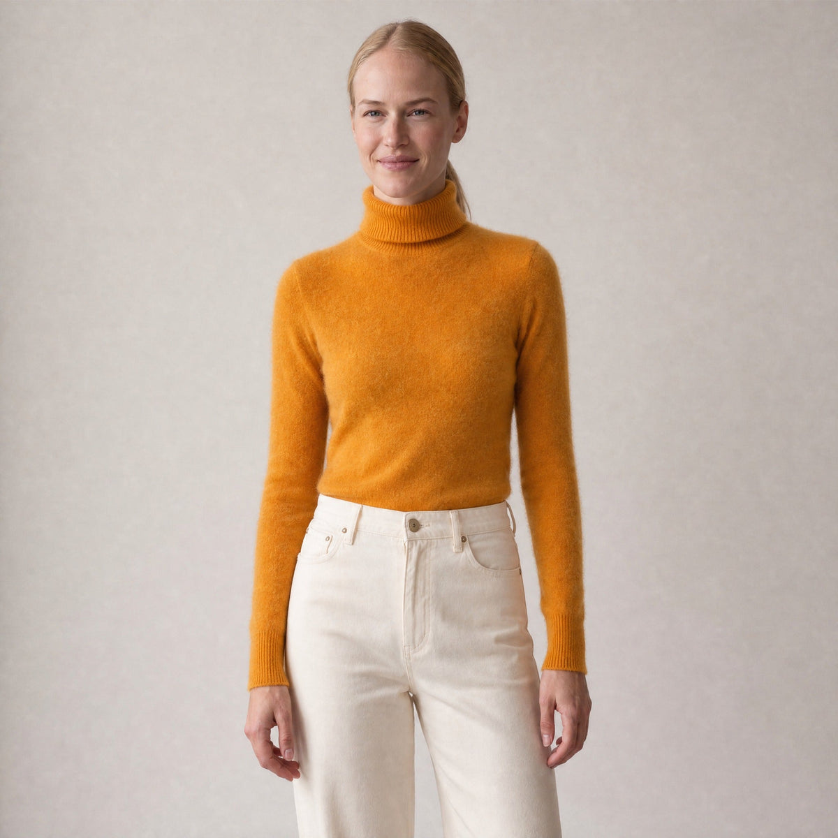 Zachte Coltrui Dames met Geribde Boorden | Pluizig Gebreid | 13 Kleuren