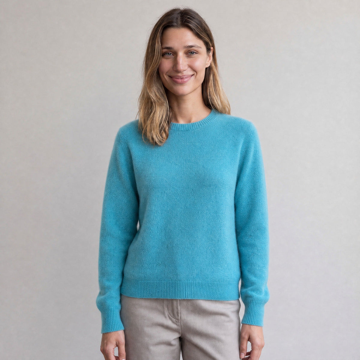 Fijngebreide Trui Dames met Ronde Hals | 11 Kleuren