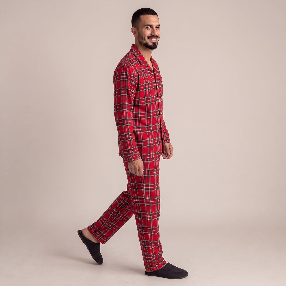 Flanellen Pyjama Heren | Ruit | 3 Kleuren