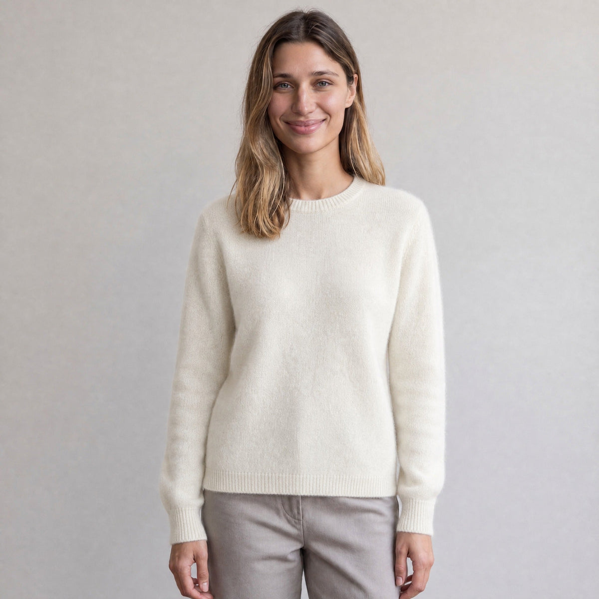 Fijngebreide Trui Dames met Ronde Hals | 11 Kleuren