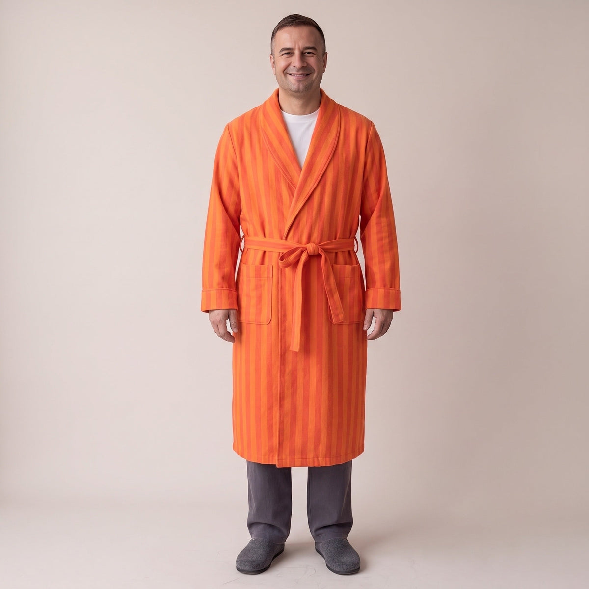 Flanellen Kamerjas Heren | Ceintuur | 3 Kleuren