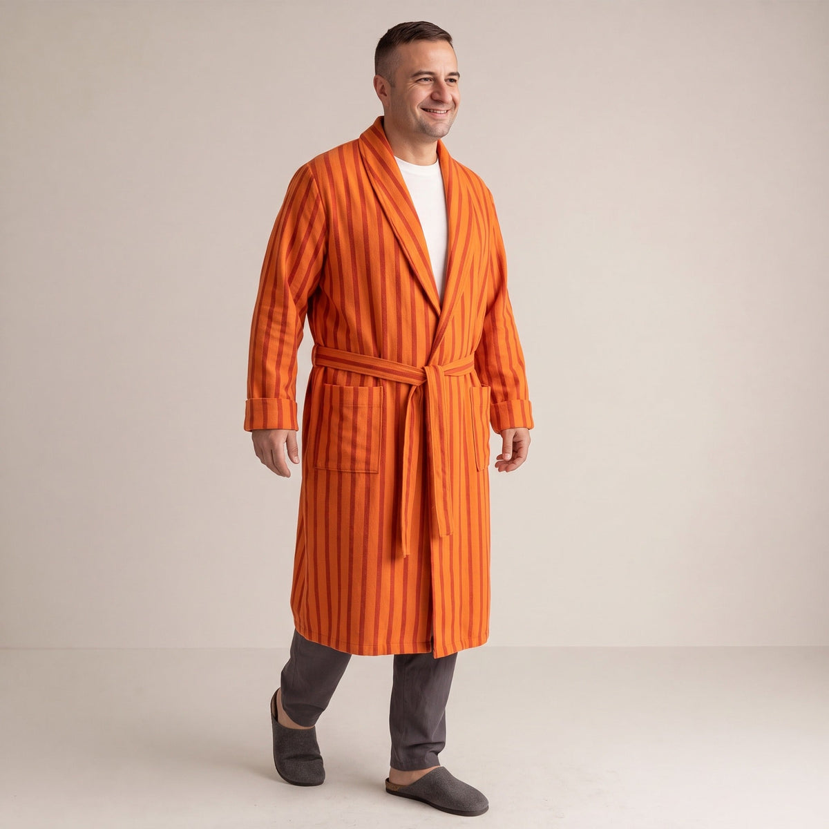 Flanellen Kamerjas Heren | Ceintuur | 3 Kleuren
