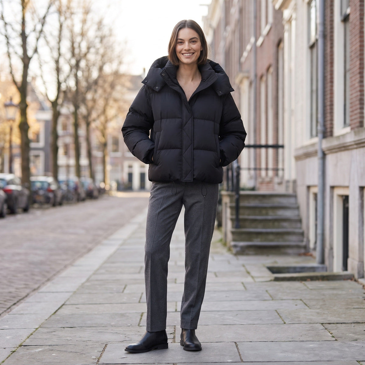 Oversized Pufferjas Dames | Capuchon | Kort | 3 Kleuren