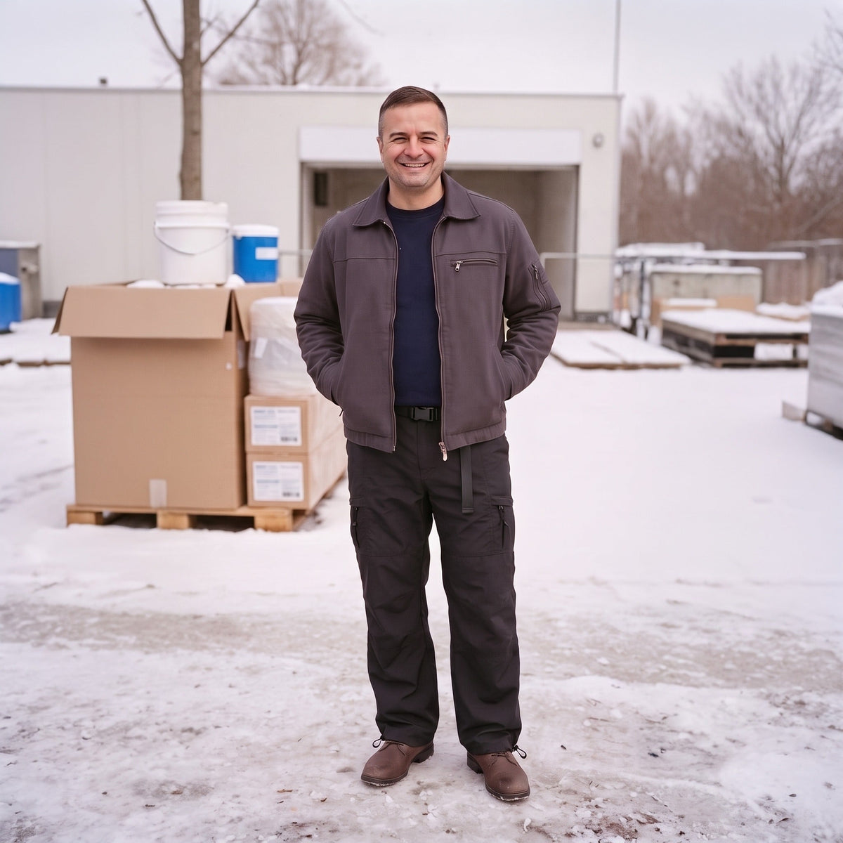 Thermobroek Heren | Fleecevoering | Cargo | Riem