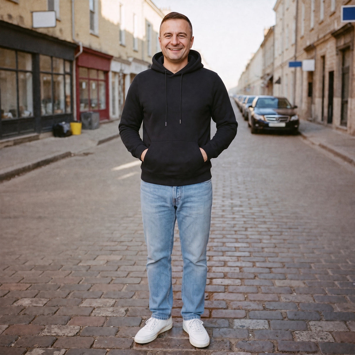 Slim Fit Hoodie Heren met Trekkoord | Kangoeroezak | 8 Kleuren
