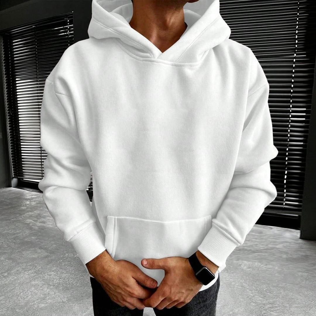 Effen Hoodie Heren tot 5XL | Kangoeroezak | 6 Kleuren